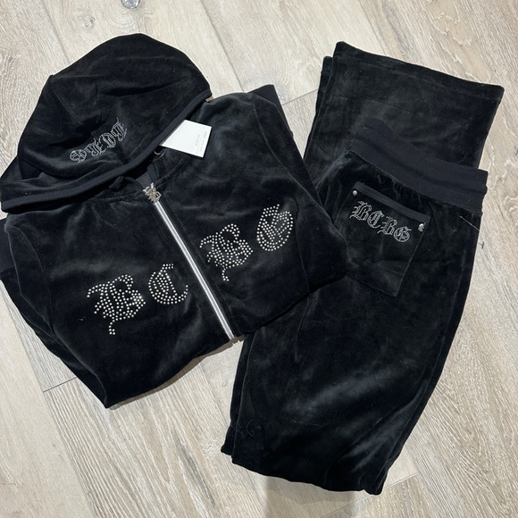 BCBGMaxAzria Sweaters - NWT BCBGMaxAzria Y2K Velour Tracksuit